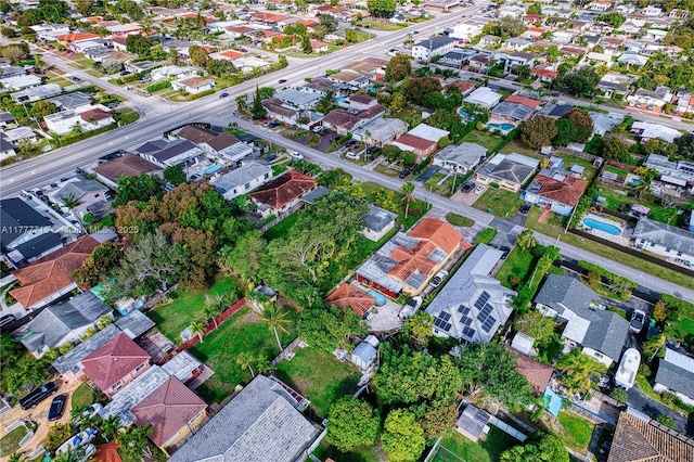 6550 SW 27th St, Miami, FL 33155 - aerial view of property and surrounding area featuring nearby suburban area