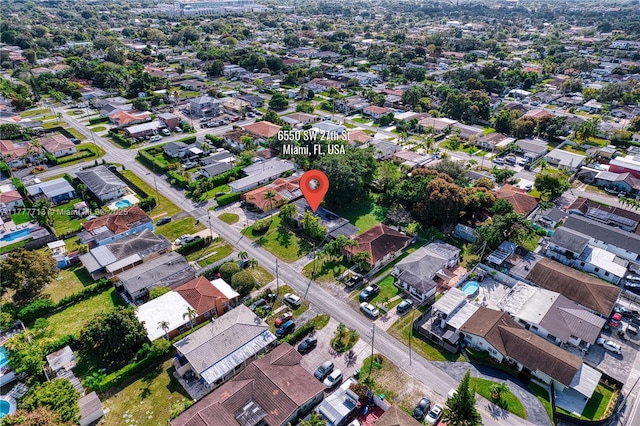 6550 SW 27th St, Miami, FL 33155 - aerial overview of property's location featuring nearby suburban area