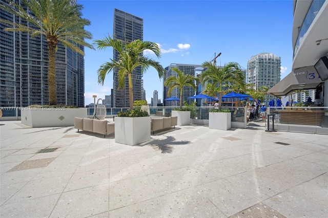 200 Biscayne Blvd Way Unit 4311, Miami, FL 33131 - view of home's community featuring a city view, outdoor lounge area, and a patio