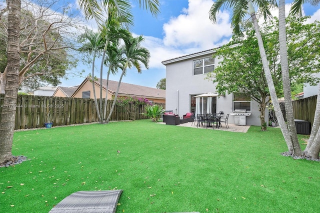 1431 SE 18th Ter, Homestead, FL 33035 - view of yard with a fenced backyard and a patio area