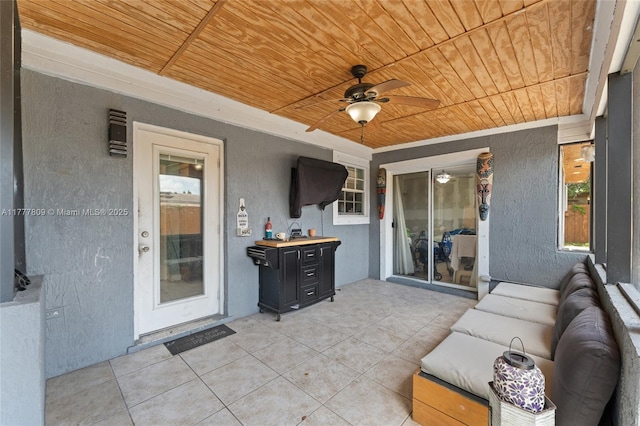 6930 SW 5th St, Pembroke Pines, FL 33023 - view of patio with ceiling fan