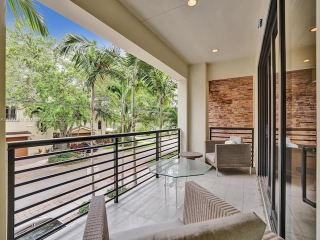 view of balcony