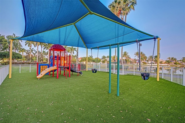 17663 SW 5th St, Pembroke Pines, FL 33029 - community playground with a lawn and fence