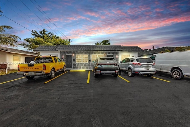 view of uncovered parking lot