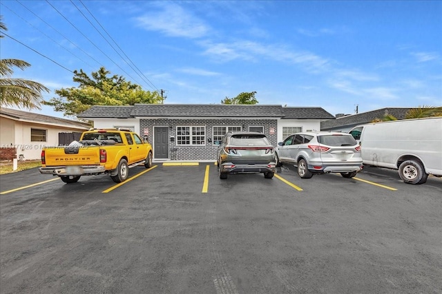 view of uncovered parking lot