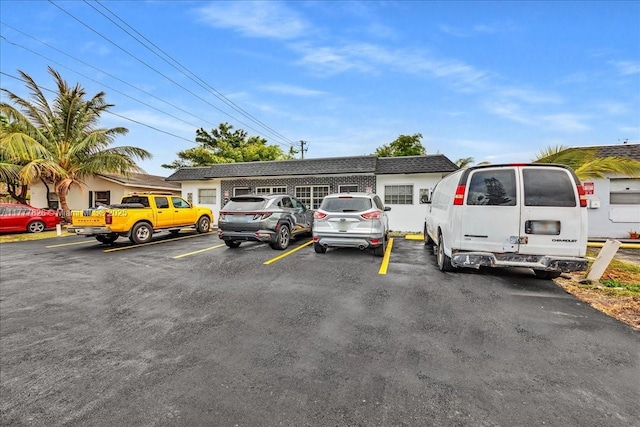 view of uncovered parking lot