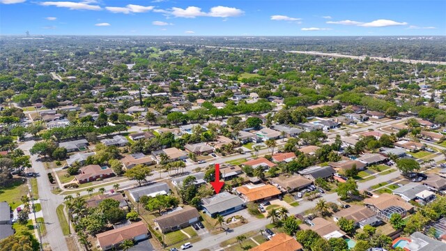 4340 NW 6th St, Plantation, FL 33317 - birds eye view of property with a residential view
