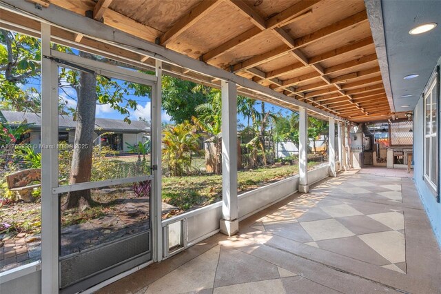 4340 NW 6th St, Plantation, FL 33317 - view of unfurnished sunroom