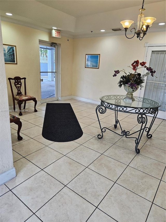view of community lobby