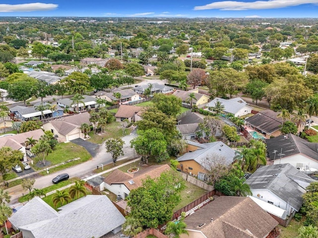 drone / aerial view featuring a residential view