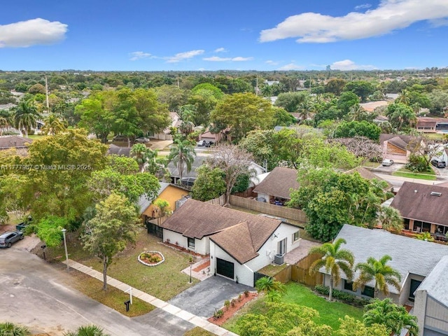 bird's eye view featuring a residential view