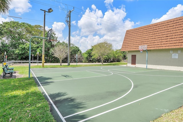 11861 SW 13th Ct, Davie, FL 33325 - view of basketball court featuring community basketball court and a lawn