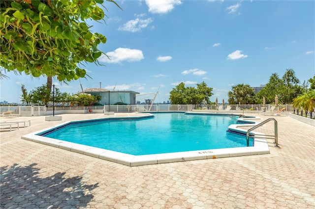 11111 Biscayne Blvd Unit 16G, Miami, FL 33181 - pool featuring a patio and fence