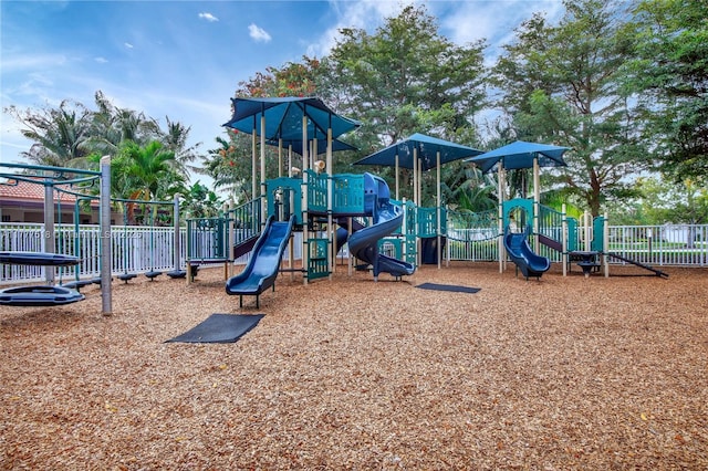 community playground featuring fence