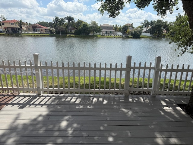 5031 SW 135th Ave Unit 5031, Miramar, FL 33027 - deck featuring a water view and a residential view