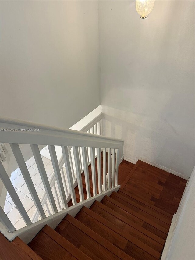 5031 SW 135th Ave Unit 5031, Miramar, FL 33027 - stairway featuring wood finished floors