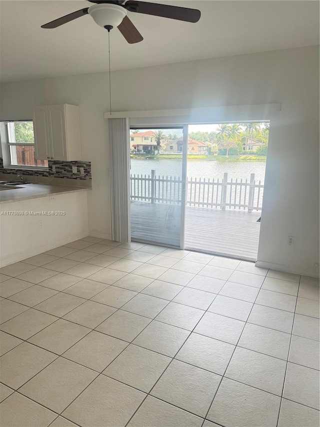 5031 SW 135th Ave Unit 5031, Miramar, FL 33027 - spare room with a ceiling fan and light tile patterned floors
