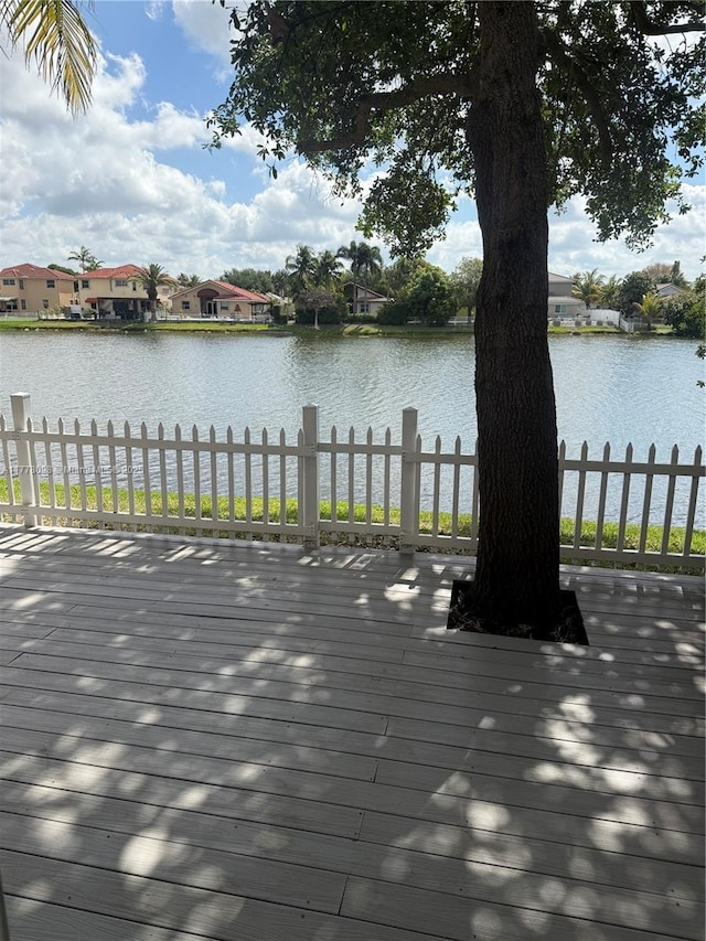 5031 SW 135th Ave Unit 5031, Miramar, FL 33027 - wooden deck featuring a water view