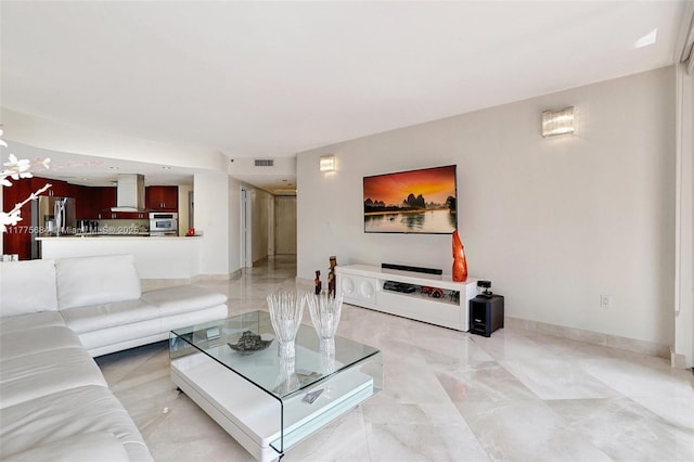4000 Island Blvd Unit 402, Aventura, FL 33160 - living area with baseboards and visible vents