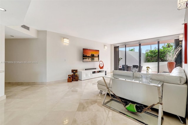 4000 Island Blvd Unit 402, Aventura, FL 33160 - living area with visible vents and baseboards