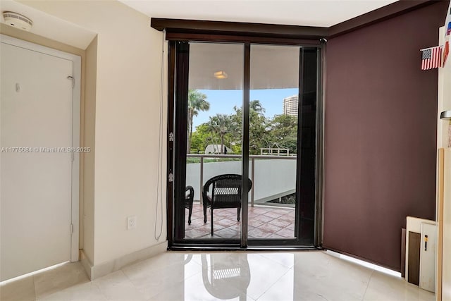 4000 Island Blvd Unit 402, Aventura, FL 33160 - doorway to outside with light tile patterned floors