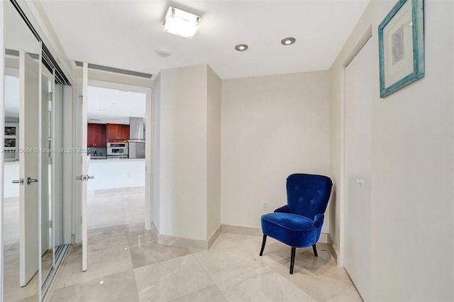 4000 Island Blvd Unit 402, Aventura, FL 33160 - sitting room featuring baseboards and recessed lighting