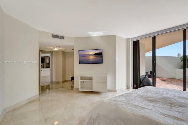 4000 Island Blvd Unit 402, Aventura, FL 33160 - unfurnished bedroom with access to outside, baseboards, and visible vents