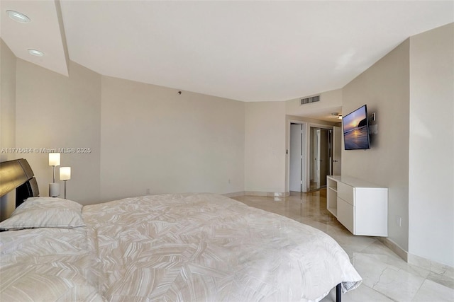 4000 Island Blvd Unit 402, Aventura, FL 33160 - bedroom with marble finish floor, baseboards, and visible vents
