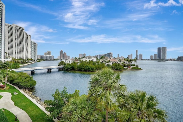 4000 Island Blvd Unit 402, Aventura, FL 33160 - property view of water featuring a city view