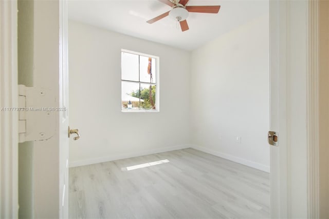 12376 SW 126th Ave Unit 12376, Miami, FL 33186 - unfurnished room with wood finished floors, a ceiling fan, and baseboards