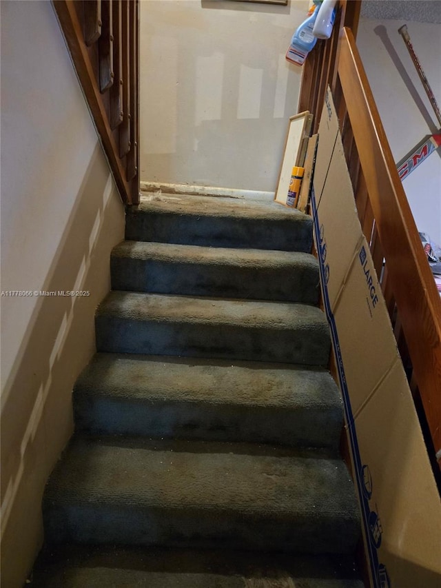 view of stairs