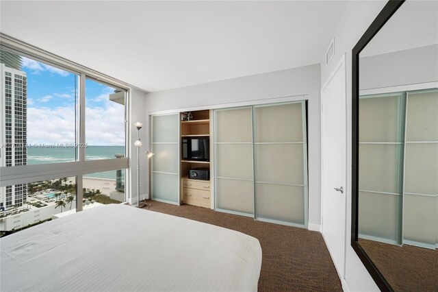 18683 Collins Ave Unit 2006, Sunny Isles Beach, FL 33160 - bathroom featuring visible vents, toilet, shower / bath combination, and vanity