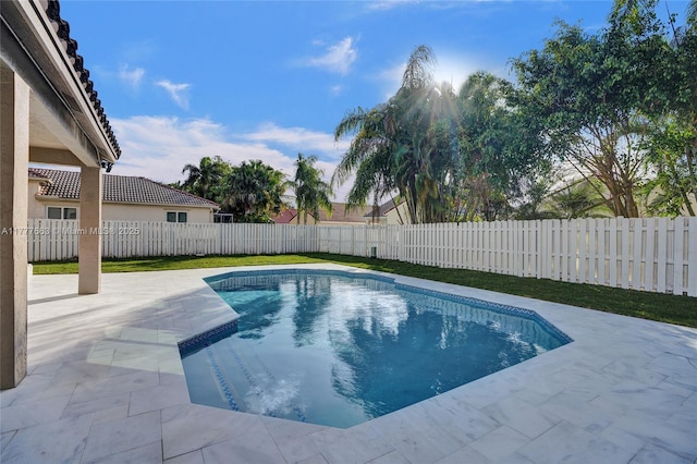 852 Heritage Dr, Weston, FL 33326 - view of swimming pool with a patio area and a fenced backyard