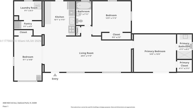 4580 NW 3rd Ave, Oakland Park, FL 33309 - view of layout