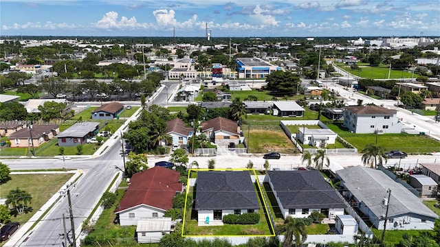 bird's eye view featuring a residential view