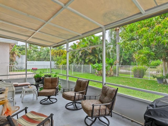 view of sunroom / solarium
