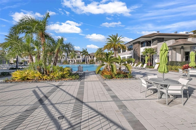 4740 NW 84th Ct Unit 32, Doral, FL 33166 - view of home's community with a patio and a swimming pool