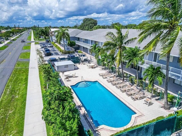 view of pool