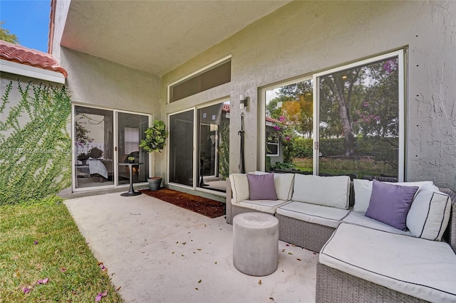 view of patio / terrace with outdoor lounge area