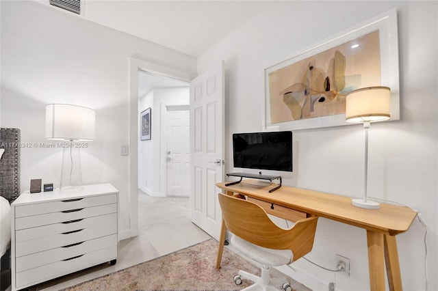 office space featuring visible vents