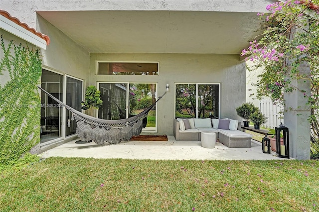 view of patio / terrace with an outdoor hangout area