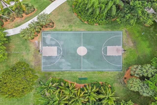 view of basketball court with community basketball court