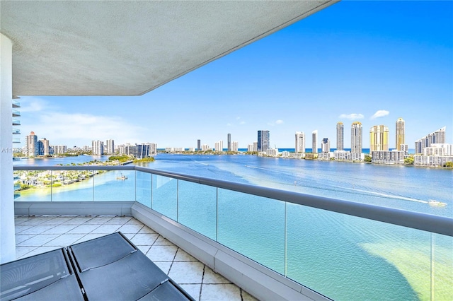 2600 E Island Blvd Unit 1704, Aventura, FL 33160 - balcony with a view of skyline and a water view
