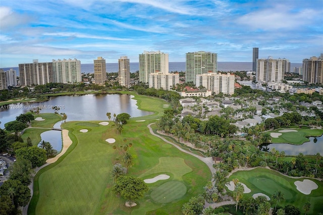 20355 NE 34th Ct Unit 2326, Aventura, FL 33180 - drone / aerial view of a nearby body of water and a local golf course