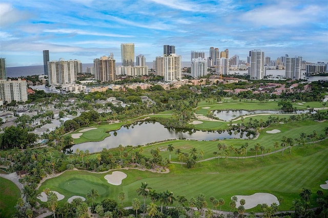 20355 NE 34th Ct Unit 2326, Aventura, FL 33180 - drone / aerial view of a large body of water and city skyline