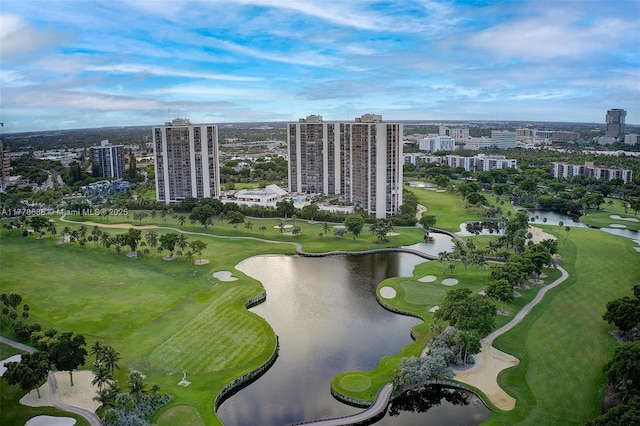 20355 NE 34th Ct Unit 2326, Aventura, FL 33180 - drone / aerial view of a nearby body of water and a local golf course