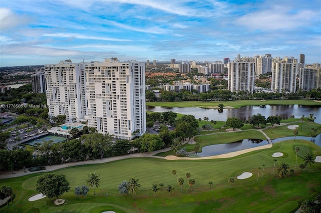 20355 NE 34th Ct Unit 2326, Aventura, FL 33180 - aerial view of a golf course and a nearby body of water