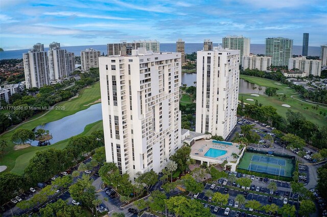 20355 NE 34th Ct Unit 2326, Aventura, FL 33180 - bird's eye view of a nearby body of water and a golf course