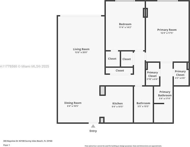20355 NE 34th Ct Unit 2326, Aventura, FL 33180 - view of home floor plan