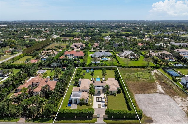 bird's eye view featuring a residential view